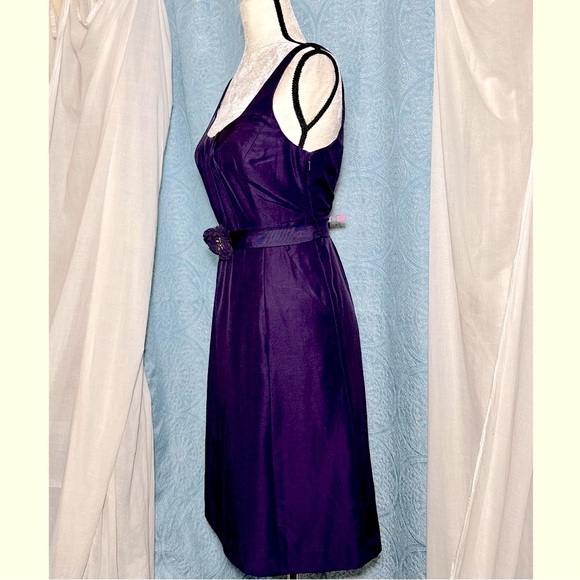 #D1 Glint Silk Blend Sleeveless Cocktail Dress - Picture 4 of 6